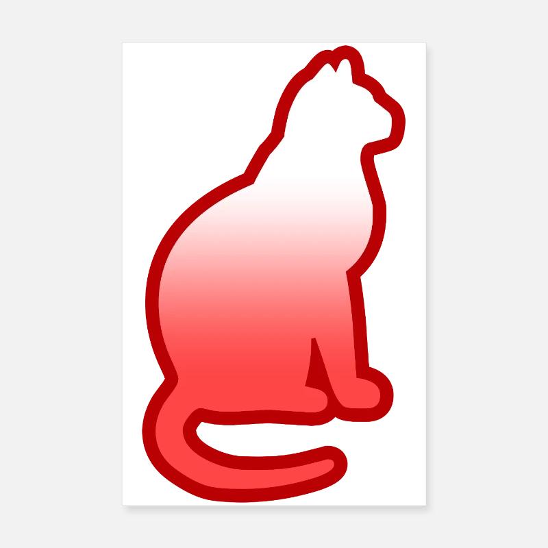 Cat Poster 8" x 12" (20x30 cm)