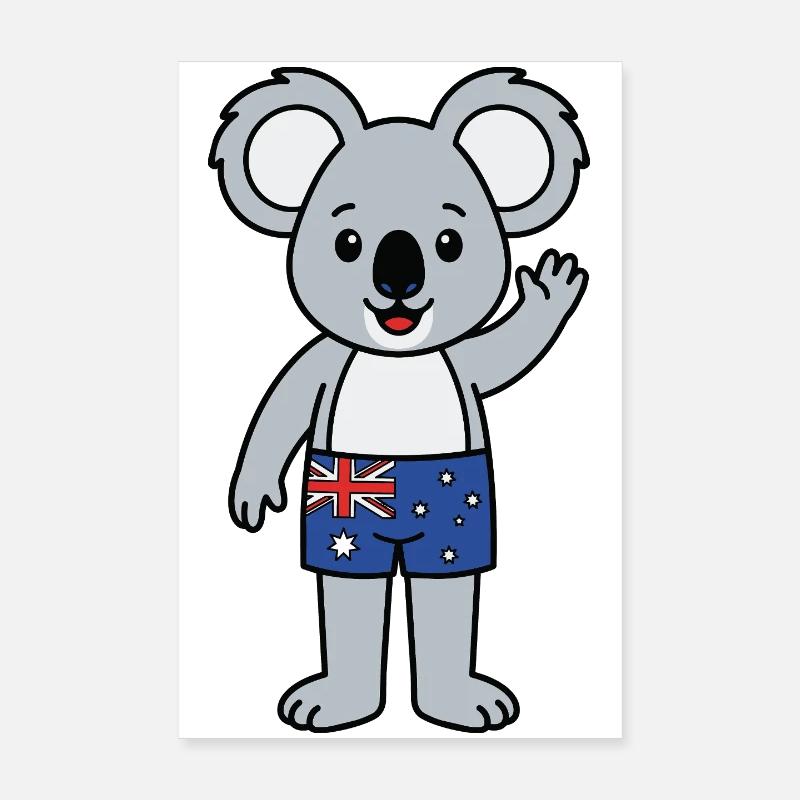 Koala australien Poster 20 x 30 cm
