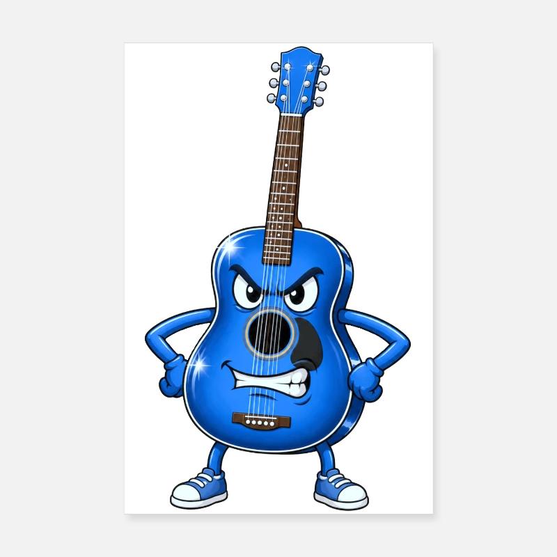 Guitar evil eye Poster 8" x 12" (20x30 cm)