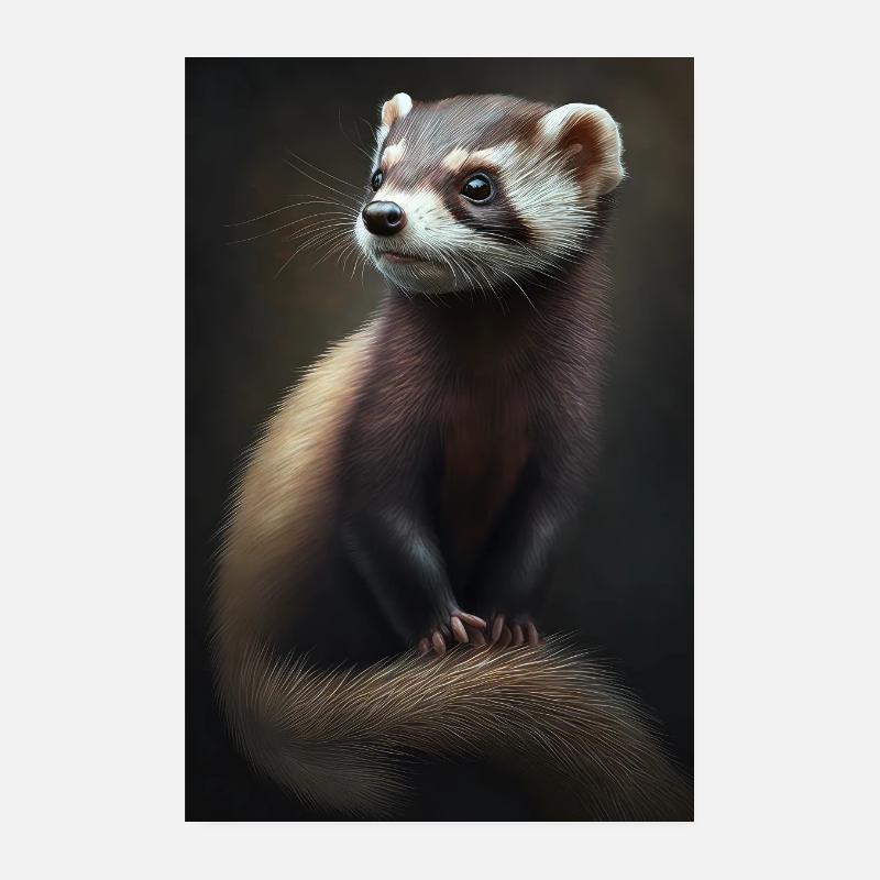 Ferret Sweet Poster 8" x 12" (20x30 cm)