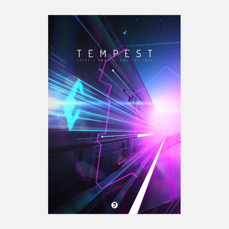 TEMPEST - Poster 20x30 cm - Weiß