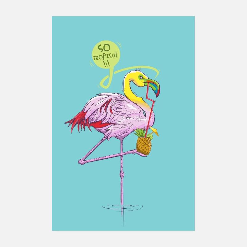 Flamtoucan affiche Poster 20 x 30 cm