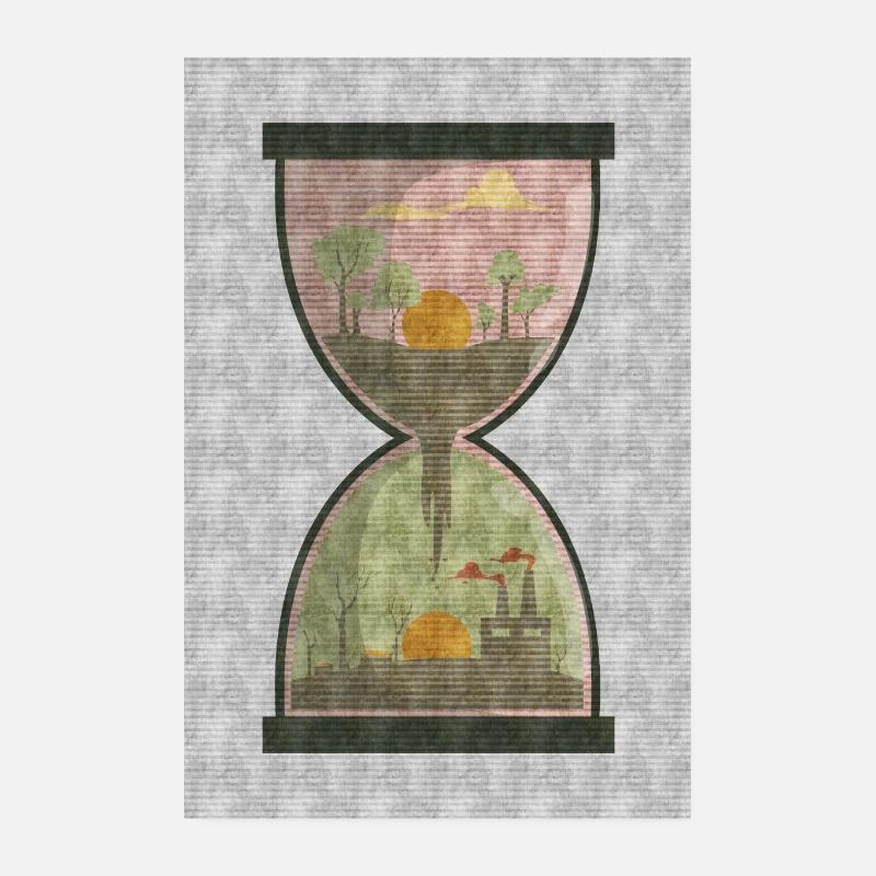 Hourglass Environment Time Poster 8" x 12" (20x30 cm)