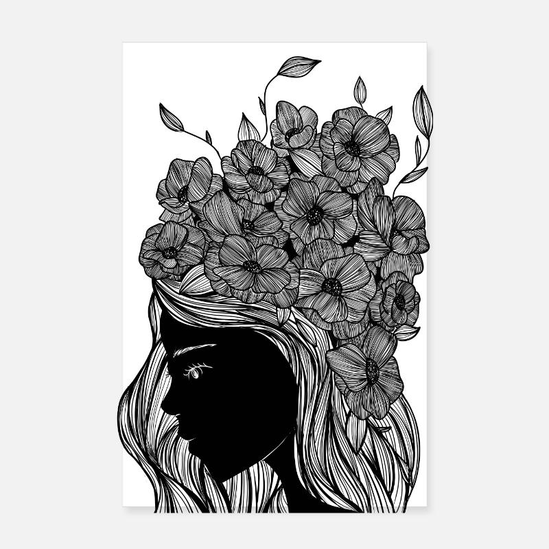 Flower portrait Poster 8" x 12" (20x30 cm)