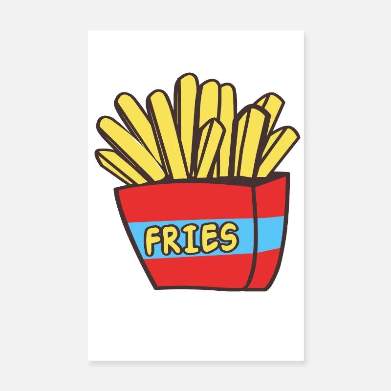 French fries Poster 8" x 12" (20x30 cm)