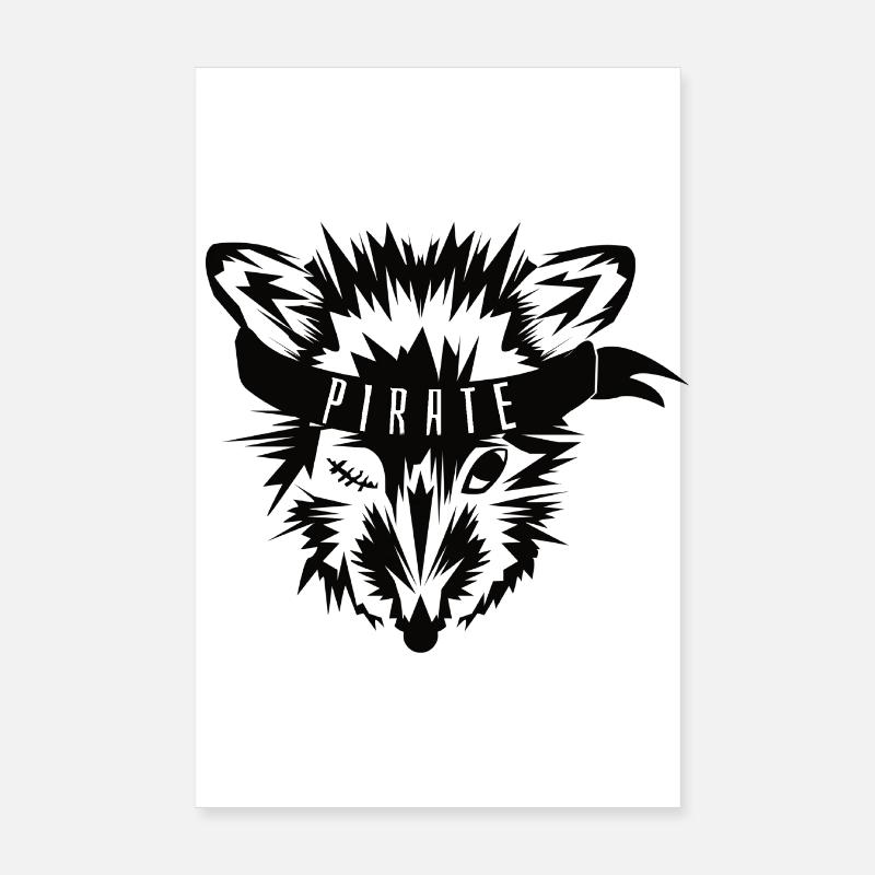 Renard pirate Poster 20 x 30 cm