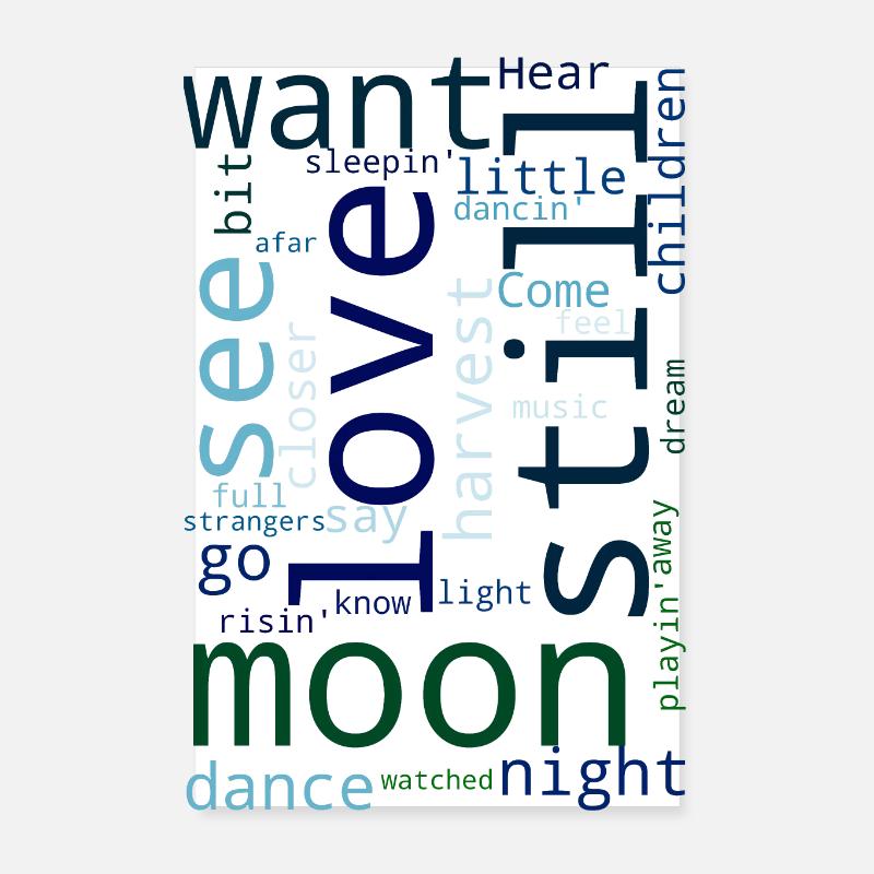 Harvest Moon - Poster 20 x 30 cm - blanc