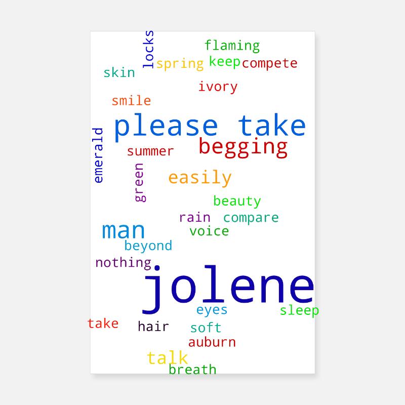 Jolene Poster 20 x 30 cm