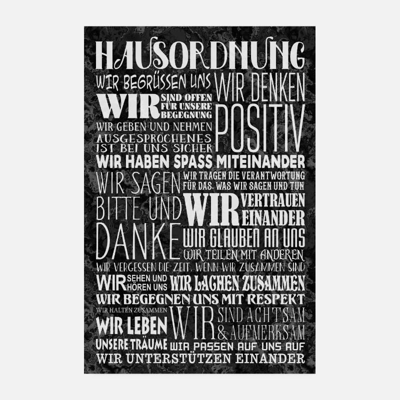 RÈGLEMENT INTÉRIEUR POSITIF 3 Poster 20 x 30 cm