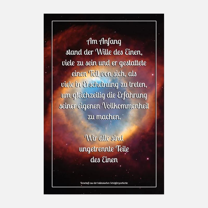 Botschaft Aus Der Balinesischen Schöpfergeschichte Poster 20x30 cm