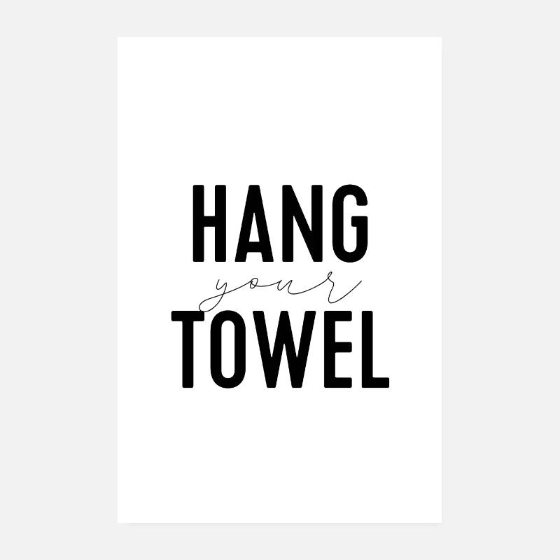 Suspendez votre serviette de bain Poster 20 x 30 cm
