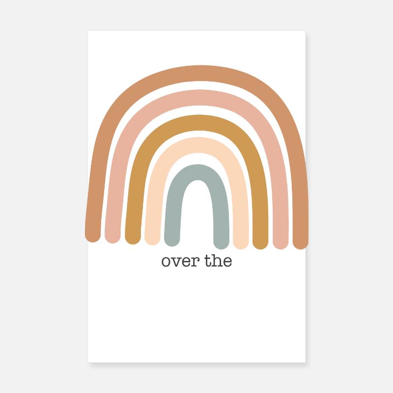 Regenbogen - Poster 20x30 cm - Weiß