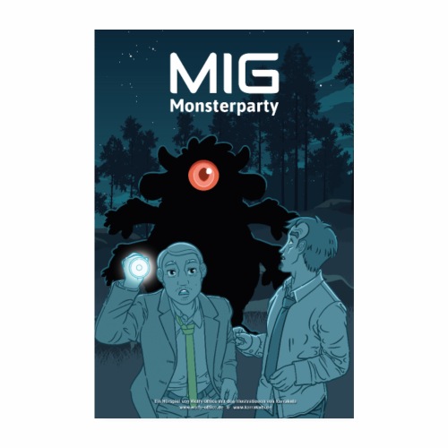 MIG Monsterparty Poster - Poster 20x30 cm