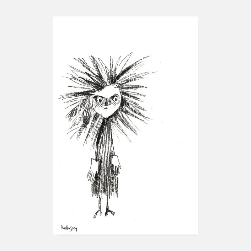 Colère - Poster 20 x 30 cm - blanc