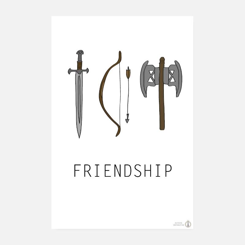 Poster di amicizia Poster 20x30 cm