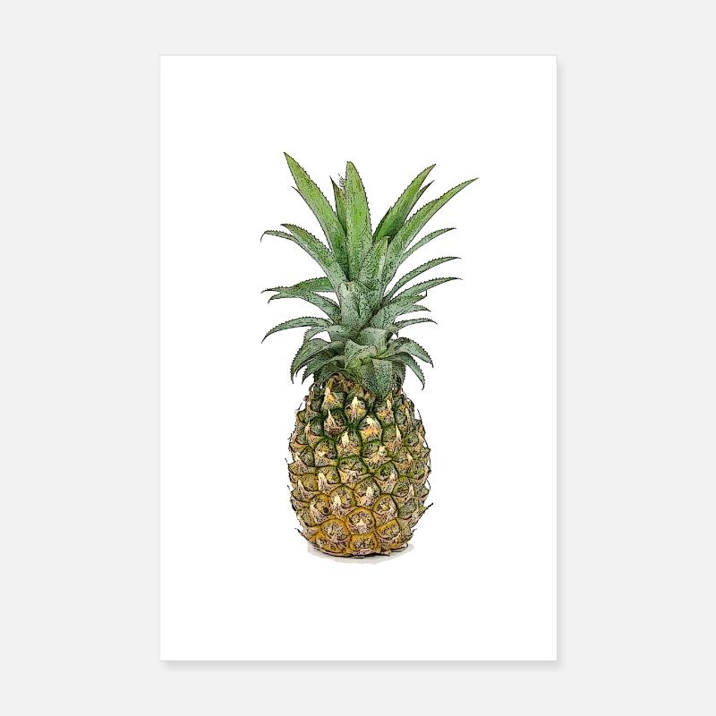 Pineapple | Pineapple - Poster 8" x 12" (20x30 cm) - white