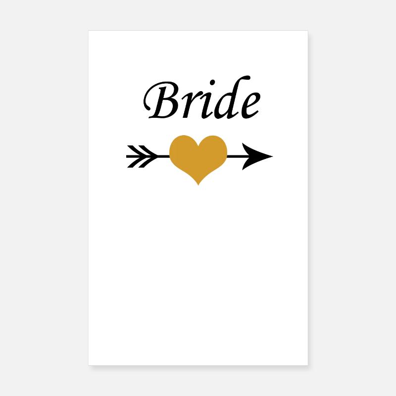Bride | Wedding | Hochzeit | Braut Poster 20x30 cm