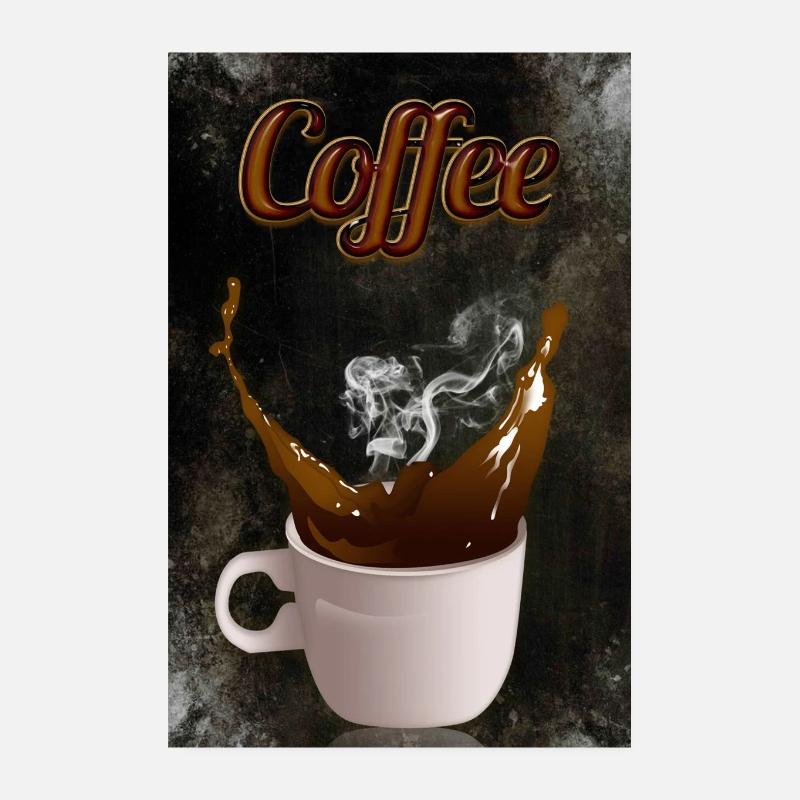 Coffee Cup splash Hot Drink Coffee Poster Poster 20x30 cm