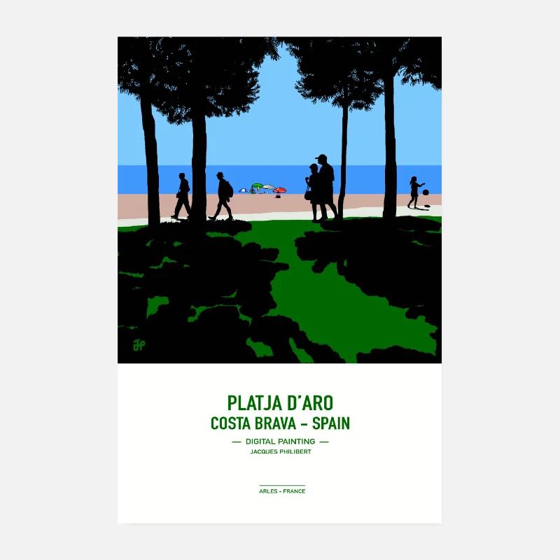 Platja d'Aro Costa Brava Spanien Poster 20x30 cm
