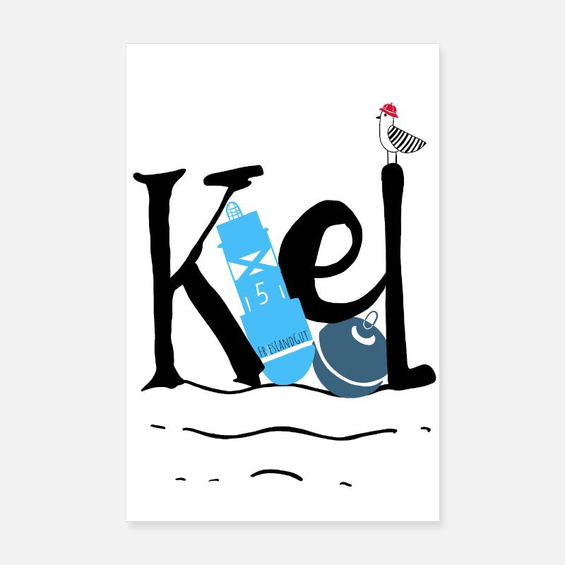 kiel am Hafen Poster 20x30 cm