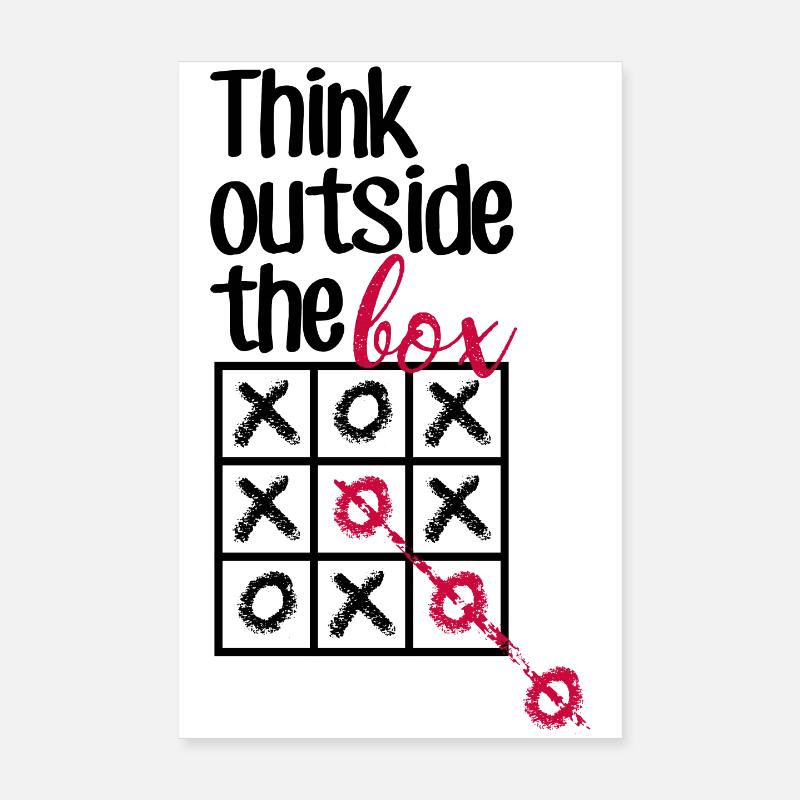 Pink Box Chain-Skript Poster 20x30 cm