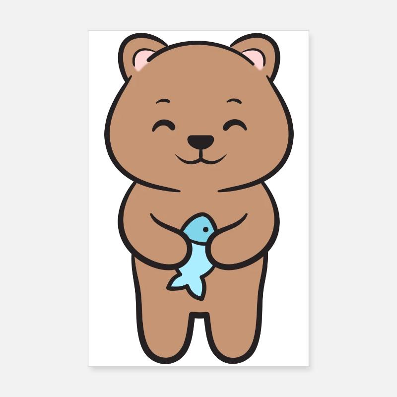 Bear Brown Bear Poster 8" x 12" (20x30 cm)
