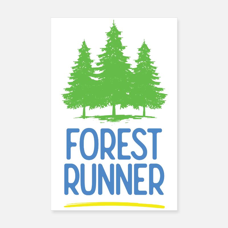 Forest Runner Poster 8" x 12" (20x30 cm)