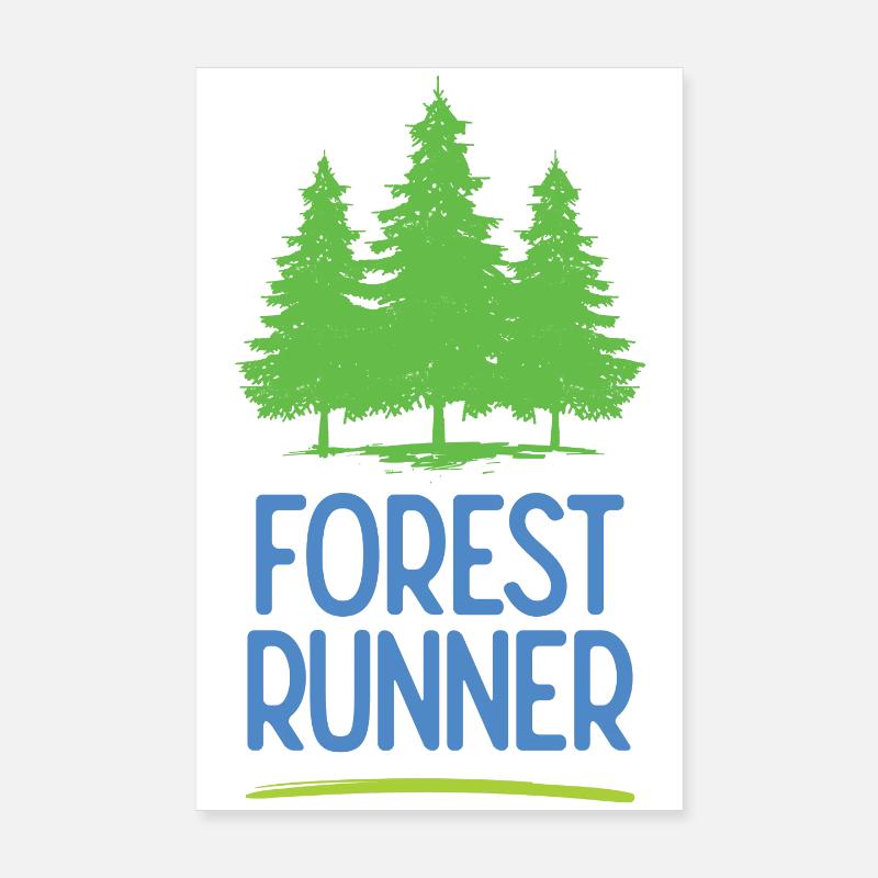 Coureur forestier Poster 20 x 30 cm
