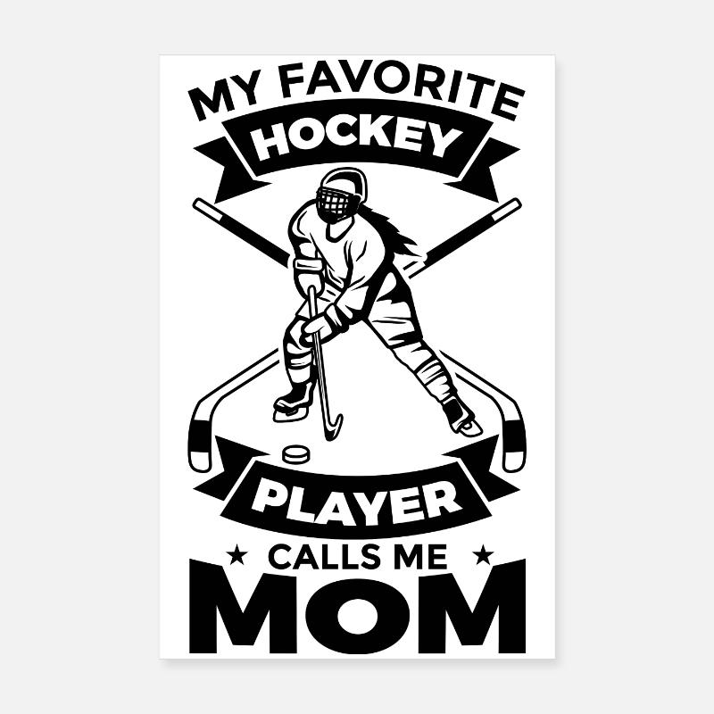 Eishockey Mutter Poster 20x30 cm
