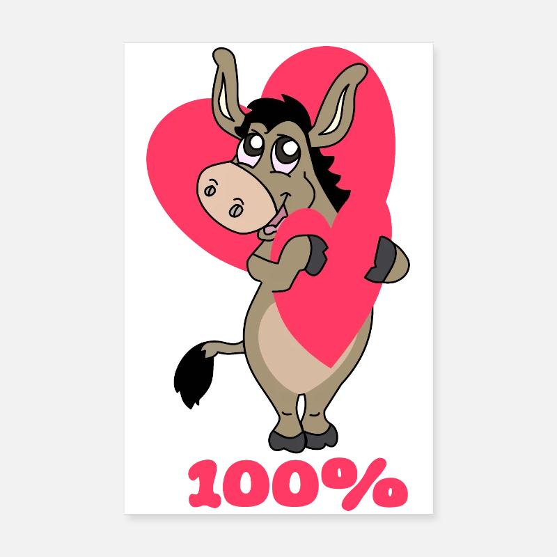 100% d’amour Poster 20 x 30 cm