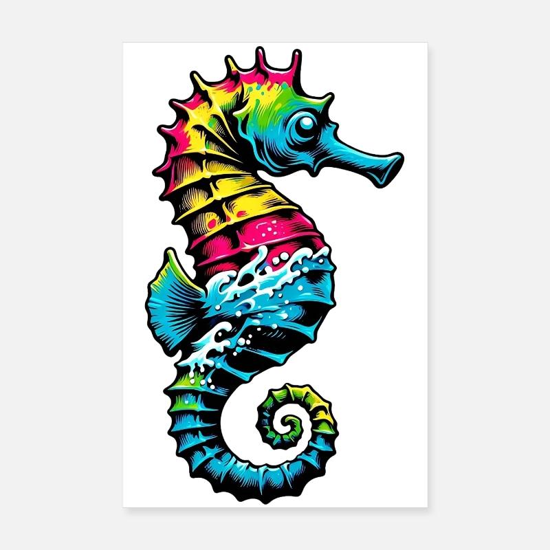 Seepferdchen Poster 20x30 cm