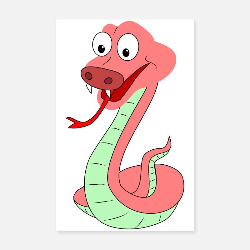 Drôle de serpent Poster 20 x 30 cm
