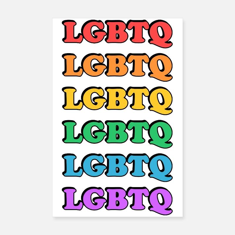 Rainbow LGBTQ Poster 20 x 30 cm