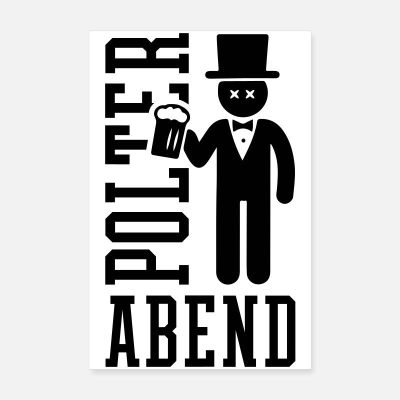 Polterabend brudgom Poster 20x30 cm