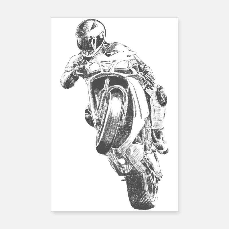 motorcycle Poster 8" x 12" (20x30 cm)