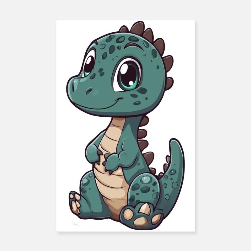 Dinosaur Poster 8" x 12" (20x30 cm)