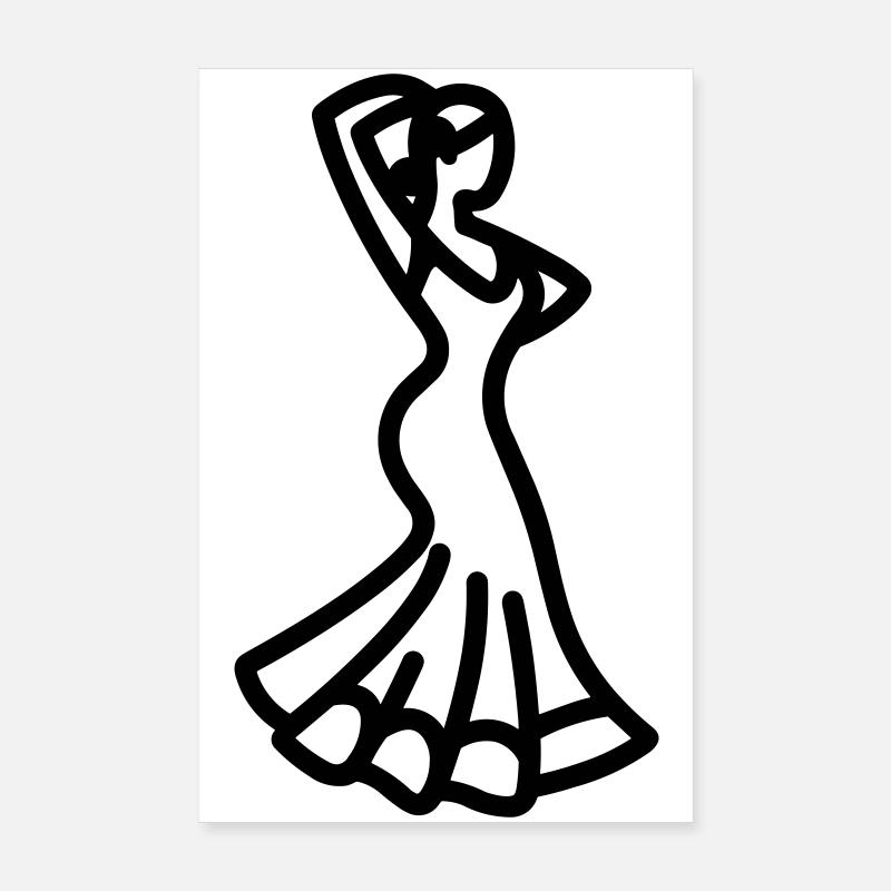 Flamenco Poster 20x30 cm