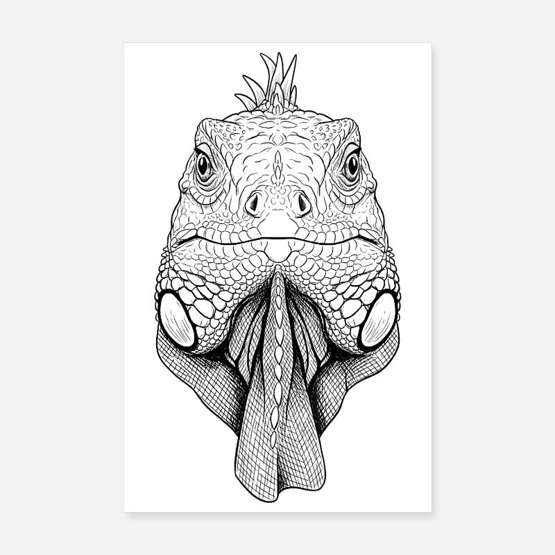 iguane Poster 20 x 30 cm