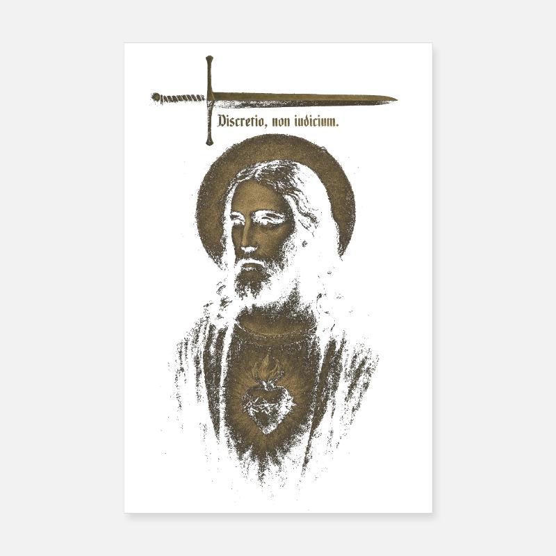 Le discernement, pas le jugement. Poster 20 x 30 cm