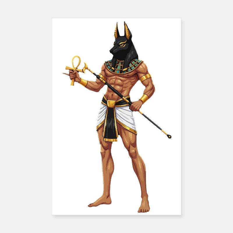 Guerrier Anubis avec cosplay d’Ankh Poster 20 x 30 cm