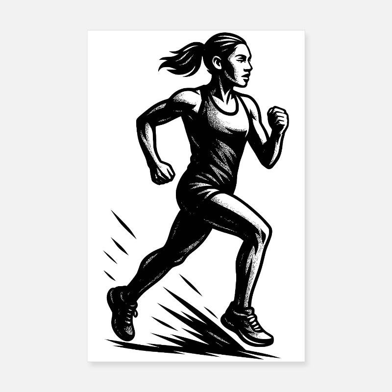 Clear running message Poster 8" x 12" (20x30 cm)