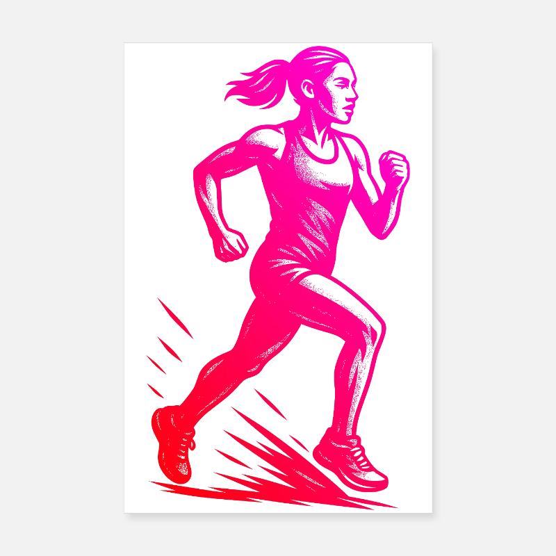 Ambiances de course pour les courses Poster 20 x 30 cm