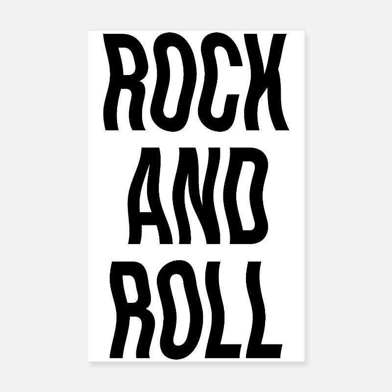 Conception musicale rock and roll Poster 20 x 30 cm