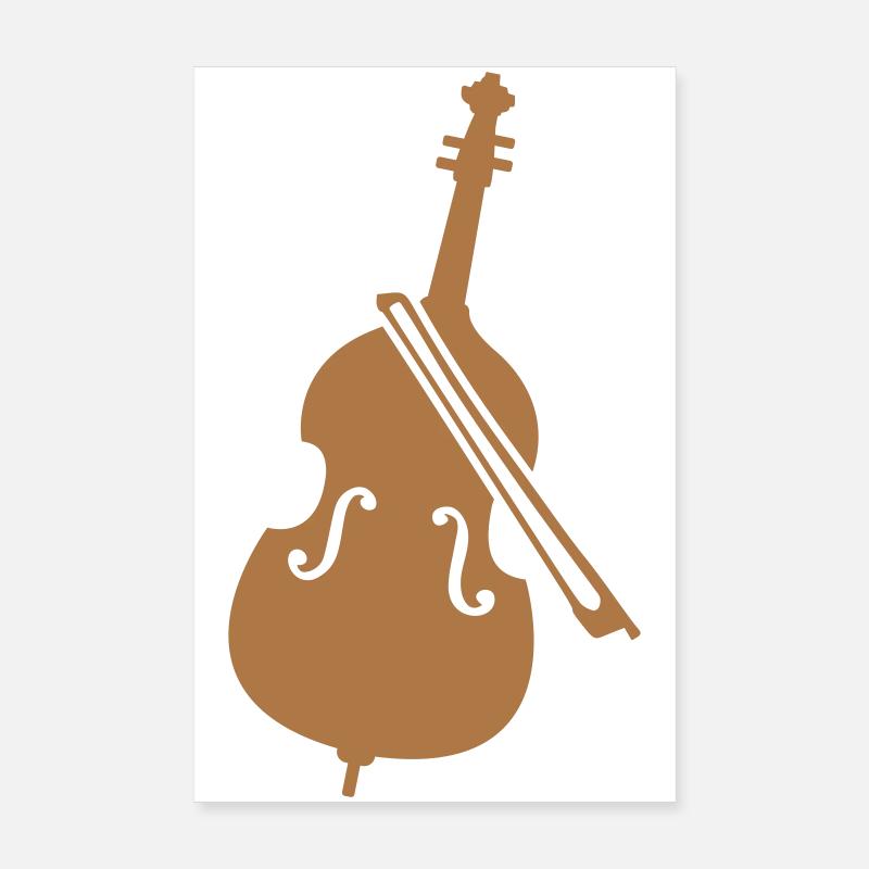 Contrebasse Instrument basse Poster 20 x 30 cm