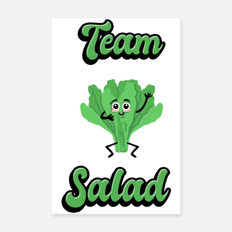 Salade d'équipe Poster 20 x 30 cm