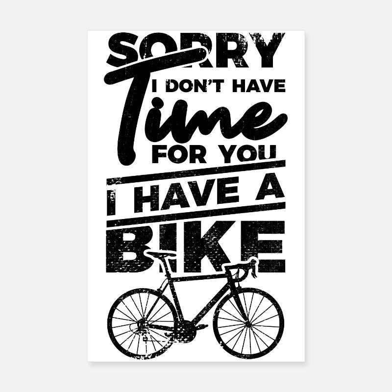 Slogan vélo Poster 20 x 30 cm