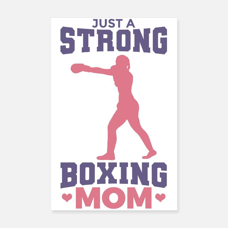 Nur eine starke Boxer Mama Poster 20x30 cm