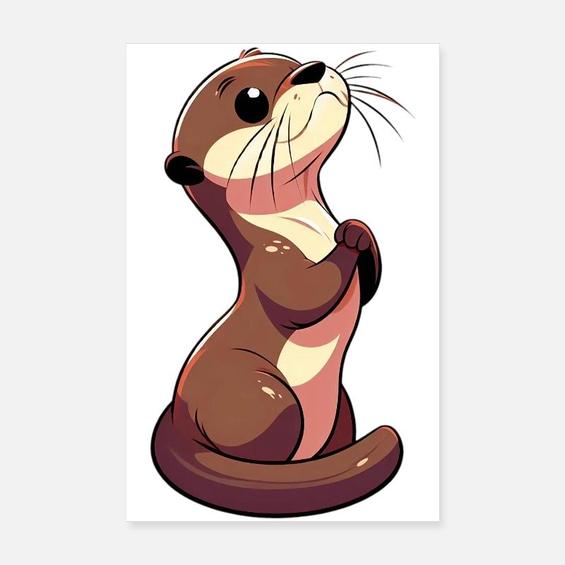 Loutre Poster 20 x 30 cm