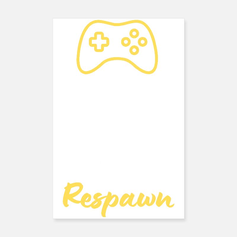 Keep Calm and Respawn Poster 20 x 30 cm