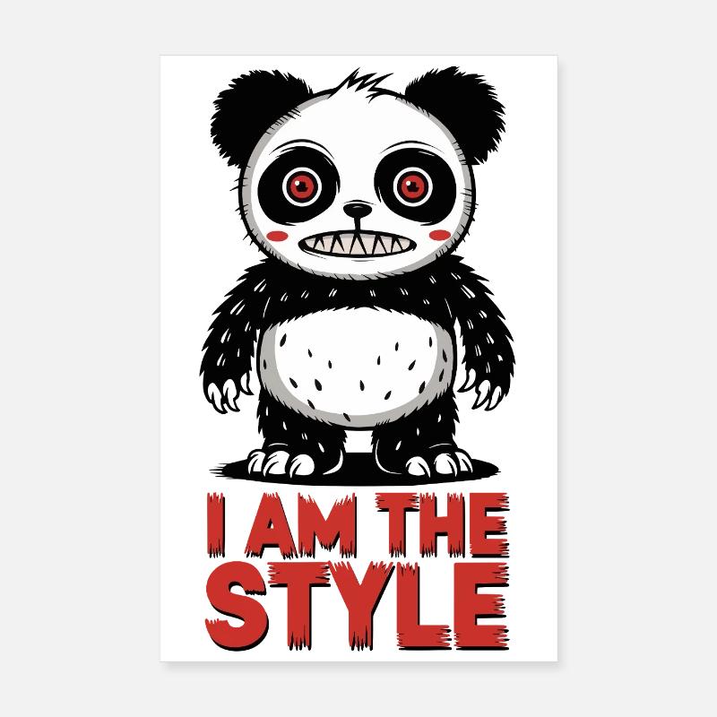 Panda i am the style Poster 8" x 12" (20x30 cm)